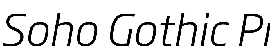 Soho Gothic Pro Light Italic cкачати шрифт безкоштовно